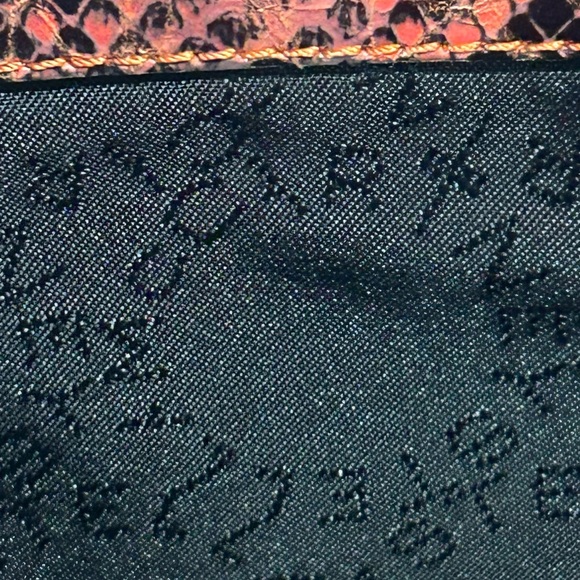 Stella McCartney Papaya Oversize Clutch Bag Patch